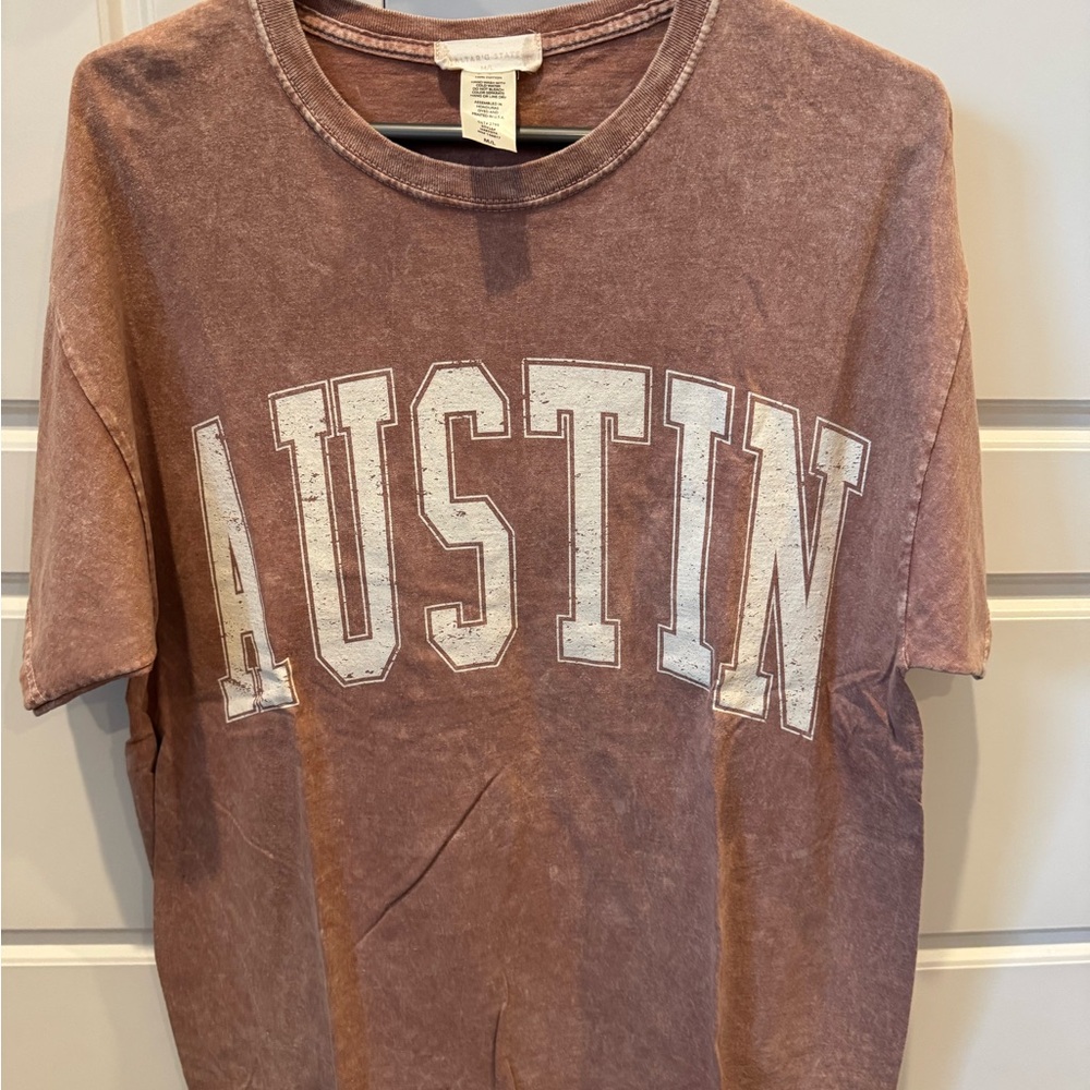 Altar'd State Brown 'Austin' Short Sleeve Tee